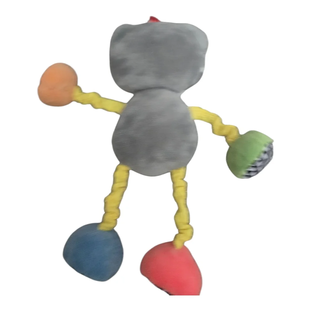 Colorful Plush Raccoon Toy with Mirror